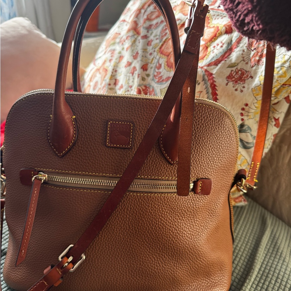 Dooney & Bourke Brown Leather Shoulder Bag